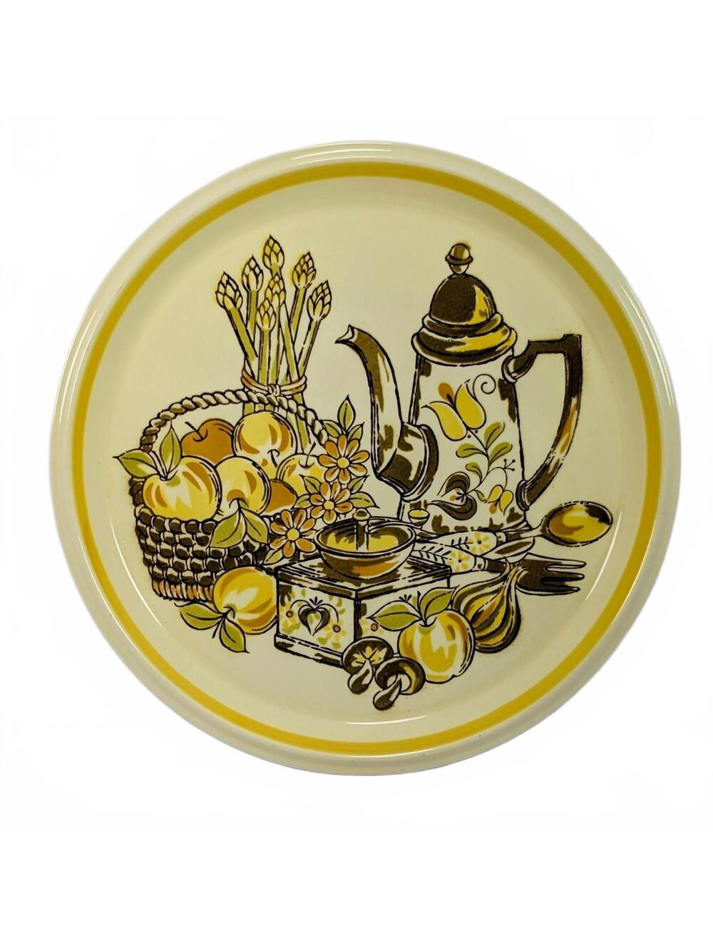Mikasa Country Store Pantry Stoneware Plate Retro Kitchen 10.75"